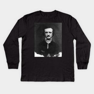 Edgar Allan Poe - Public Domain Kids Long Sleeve T-Shirt